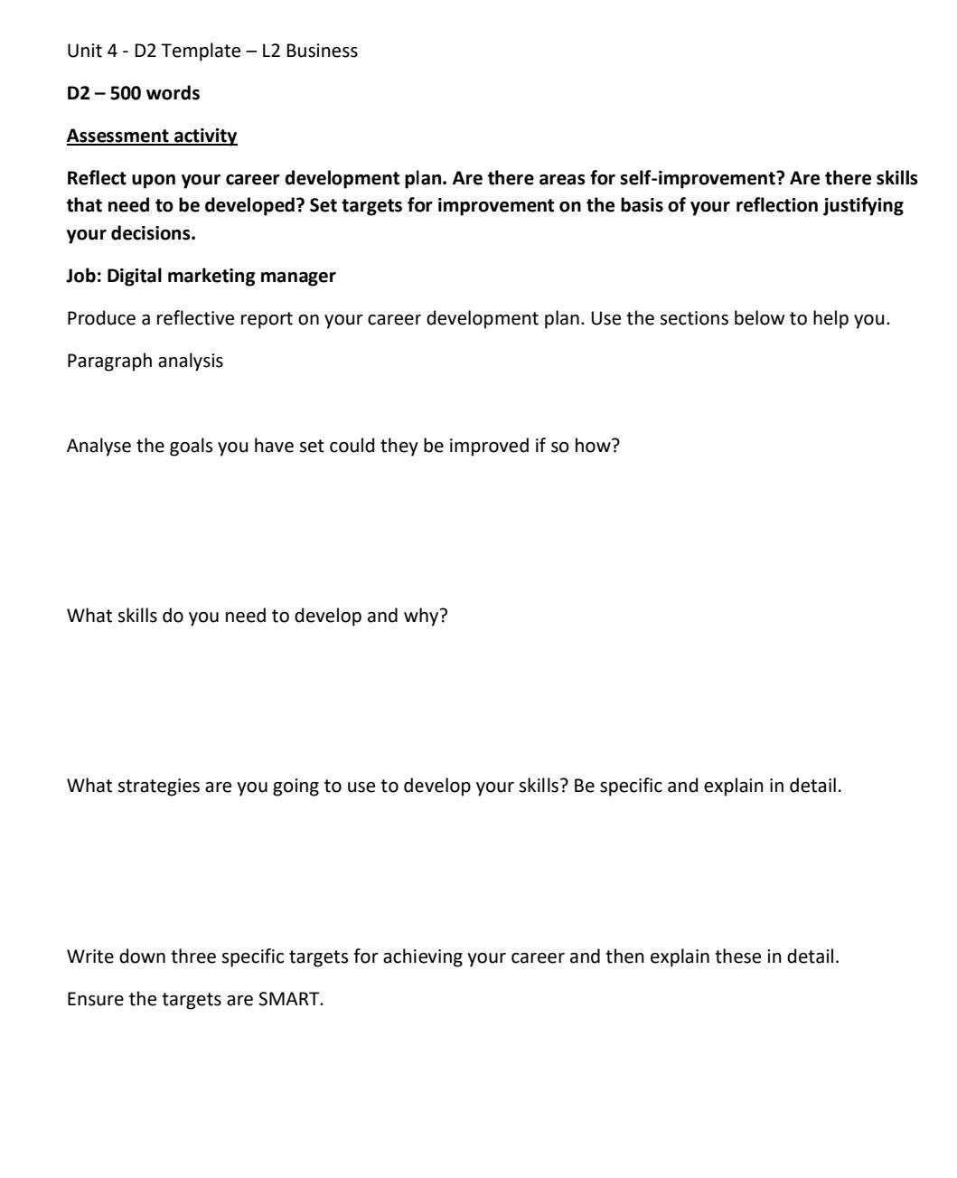 need answer for this , please Assessment activity