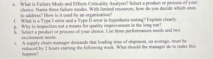 e. What is Failure Mode and Effects Criticality