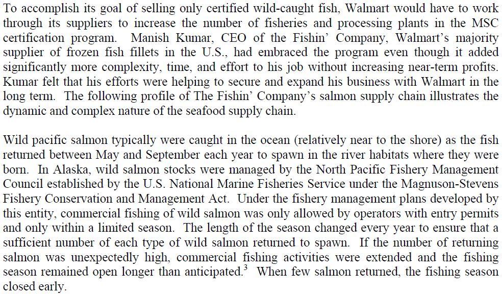 Question: What could Walmart do in this case to