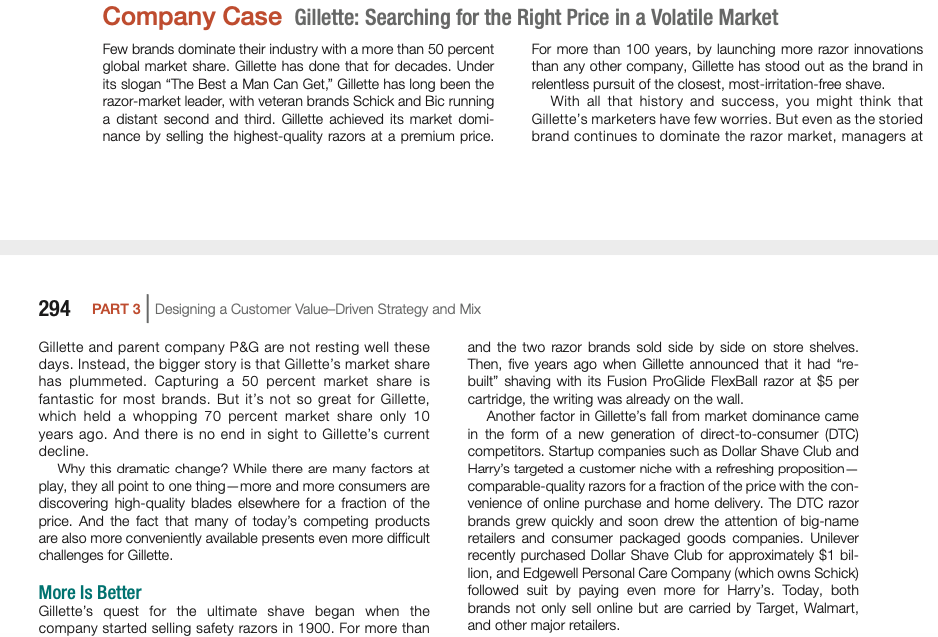 1. Based on the concept of customer valuebased