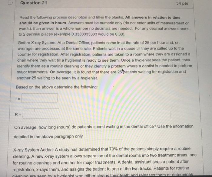 Question 21 34 pts Read the following process