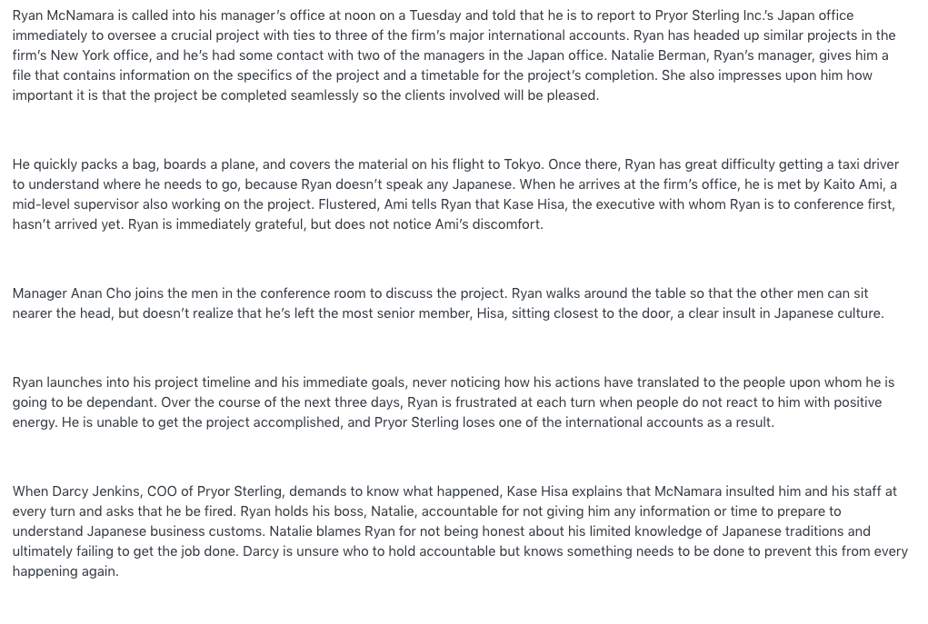 Ryan McNamara is called into his manager's office