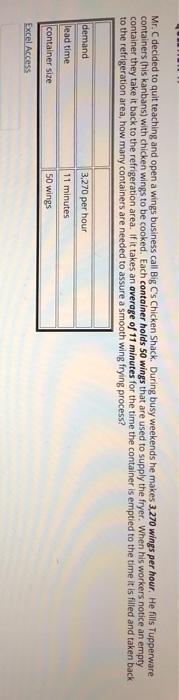 Mr. C decided to quit teaching and open a wings