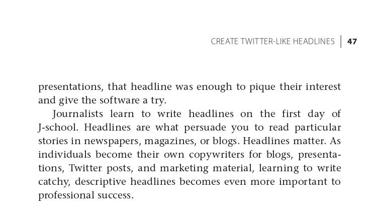 Assignment Question 1. Create your headline, a