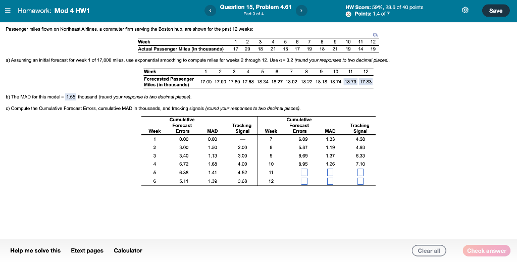 Homework: Mod 4 HW1 Question 15, Problem 4.61