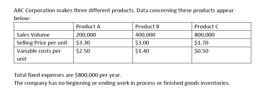 Please Solve using Excel and showing all work ABC