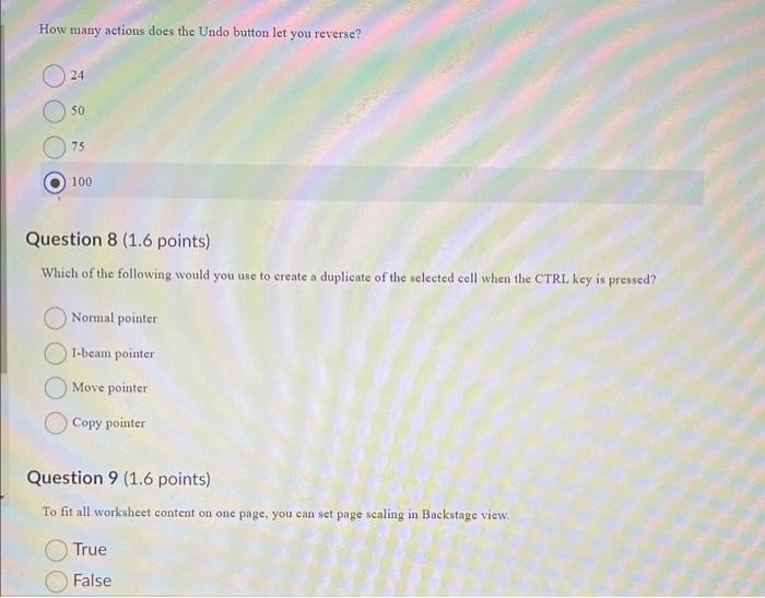 How many actions does the Undo button let you