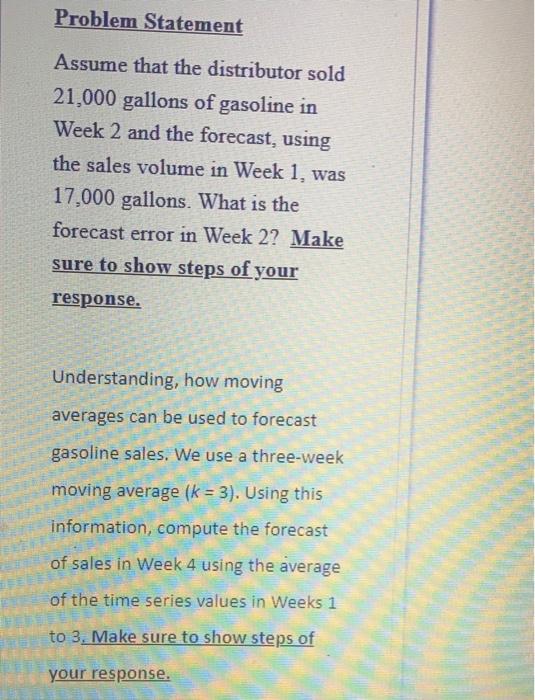 Problem Statement Assume that the distributor