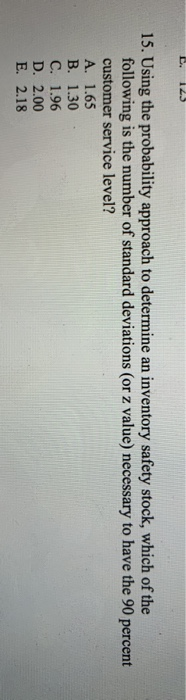 L. 123 15. Using the probability approach to