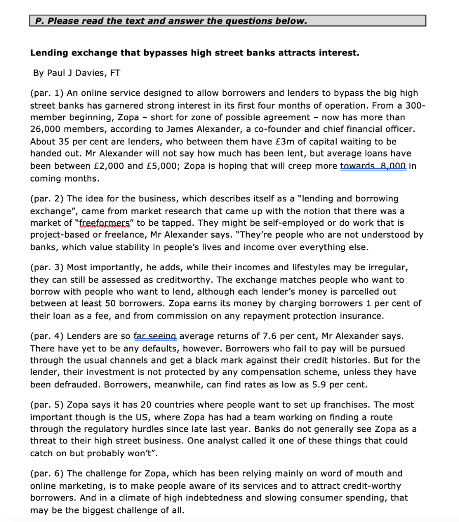 Read the passage please then answer the questions