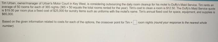 Tim Urban, ownerimanager of Urban's Motor Court