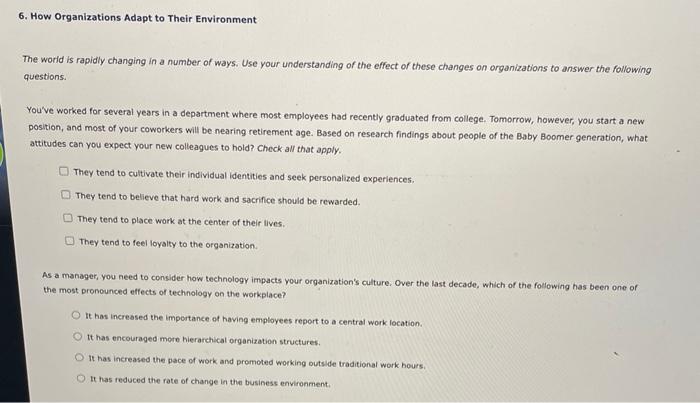 The world is rapidly changing in a number of