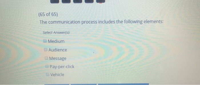 (65 of 65) The communication process includes the