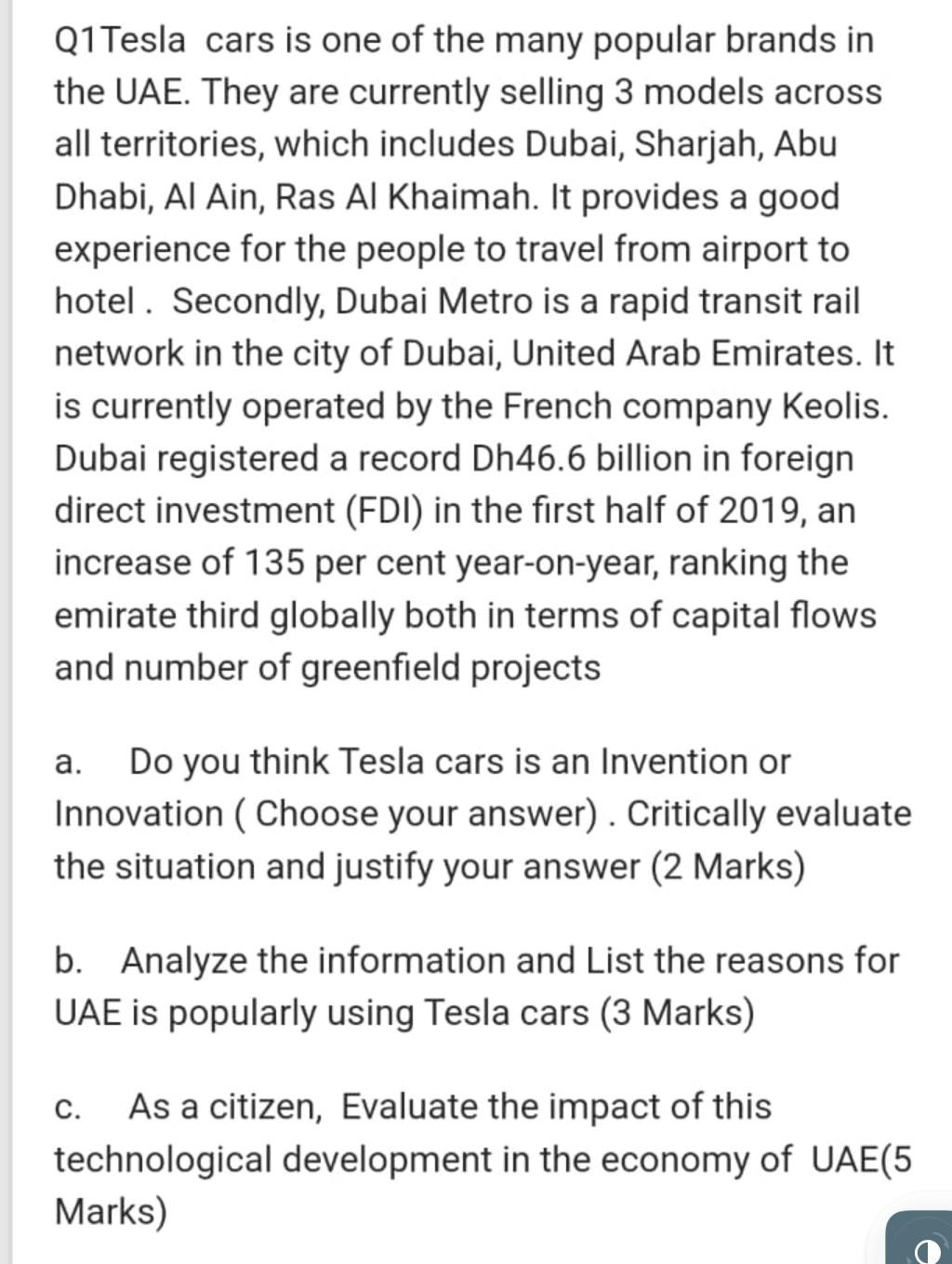 Q1Tesla cars is one of the many popular brands in