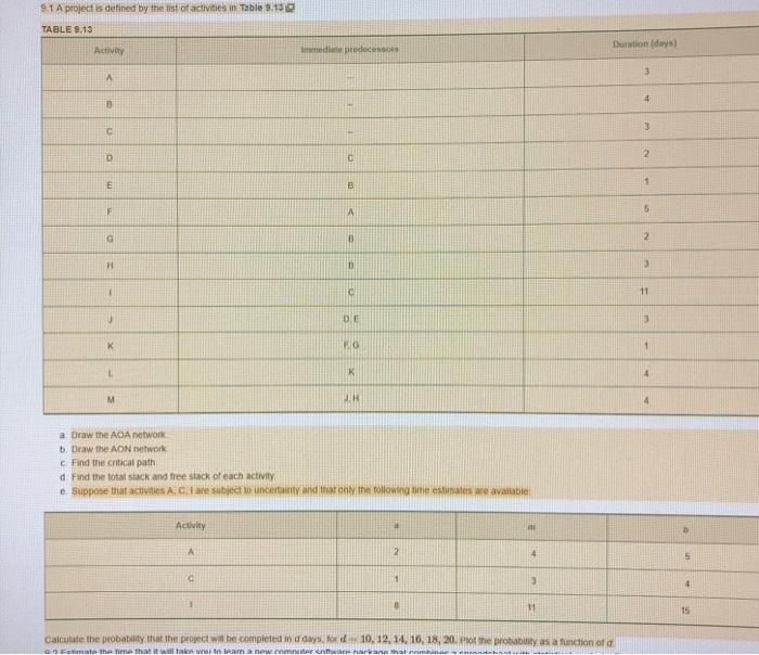 only need question e. answered. please show work.