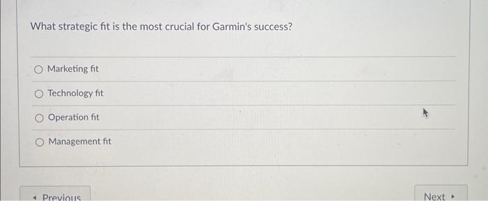 please use graphs to answer Garmin specializes in