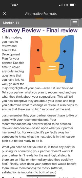 Development Plan - Report Due pactice these