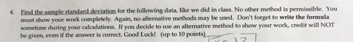 If the standard deviation describes how far apart