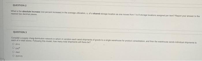 QUESTION 2 What is the absolute increase in