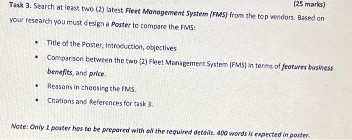 (25 marks) Task 3. Search at least two (2) latest