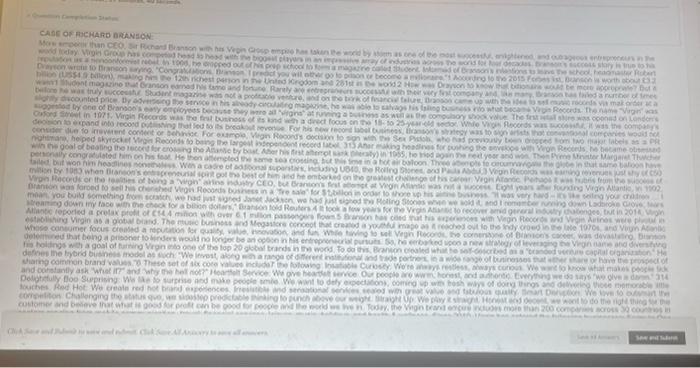 CASE OF RICHARD BRANSON Mos me than CEO, Sir