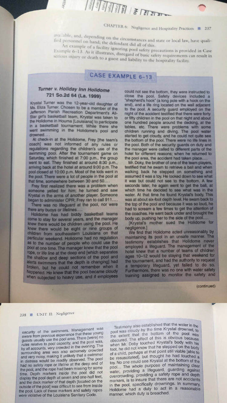 Please read the case study from your textbook -