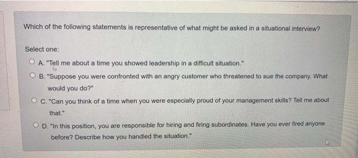 Which of the following statements is