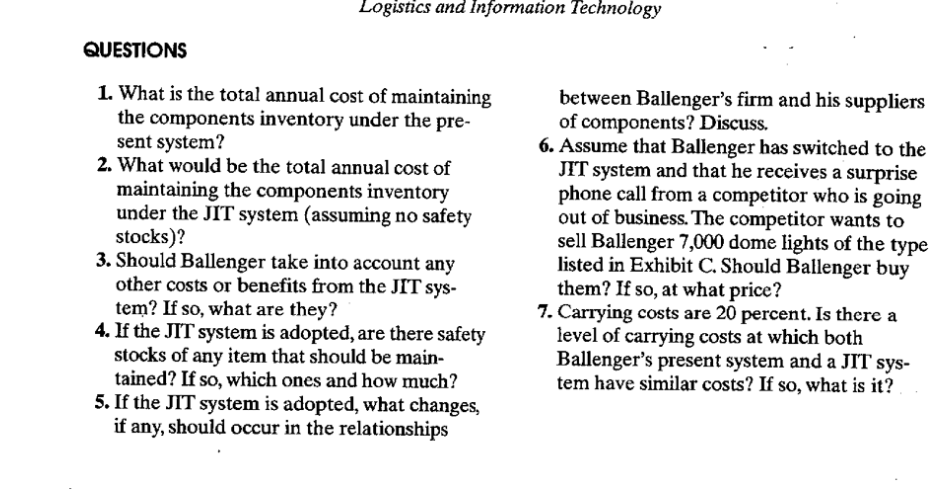 Contemporary Logistics 11th Edition, Chapter 2,