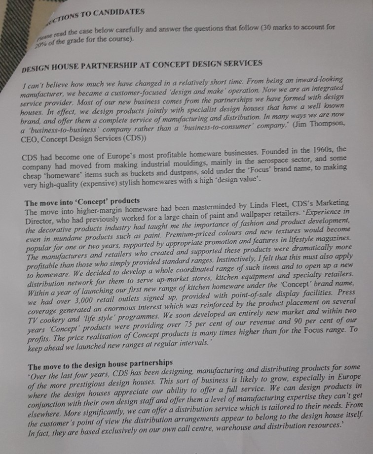 This is the full case study and the questions