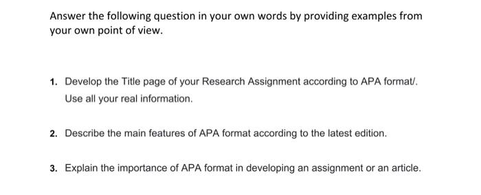 Answer the following question in your own words