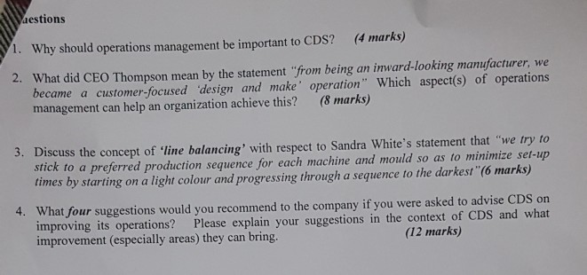 This is the full case study and the questions