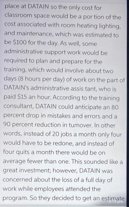 Datain Case Study DATAIN DATAIN is a company that