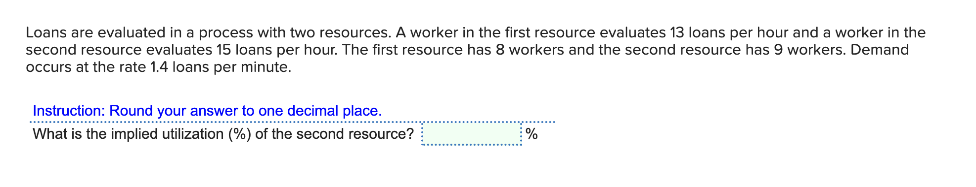 Loans are evaluated in a process with two