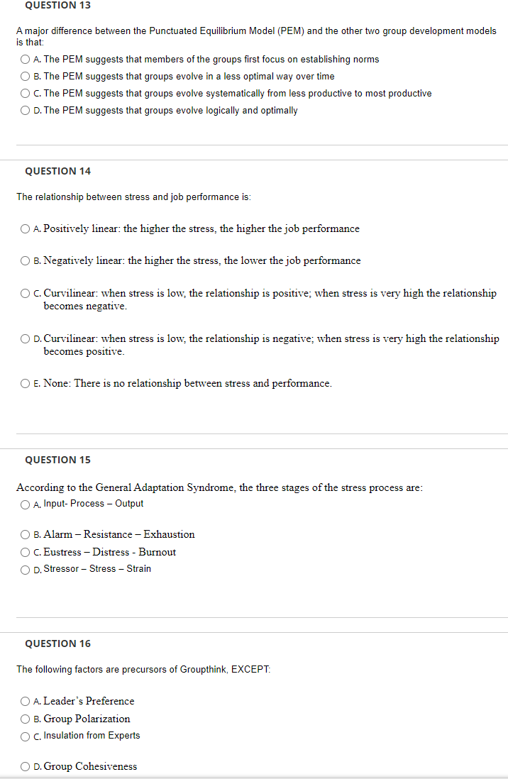 QUESTION 13 A major difference between the