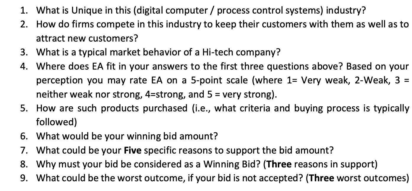 Question 4 - 9 only = 1. What is Unique in this