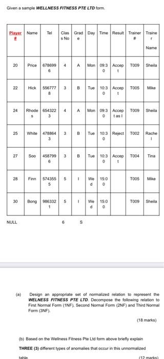 answer a and b if its possible if not only b