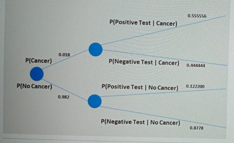 You are given the probability tree diagram below.