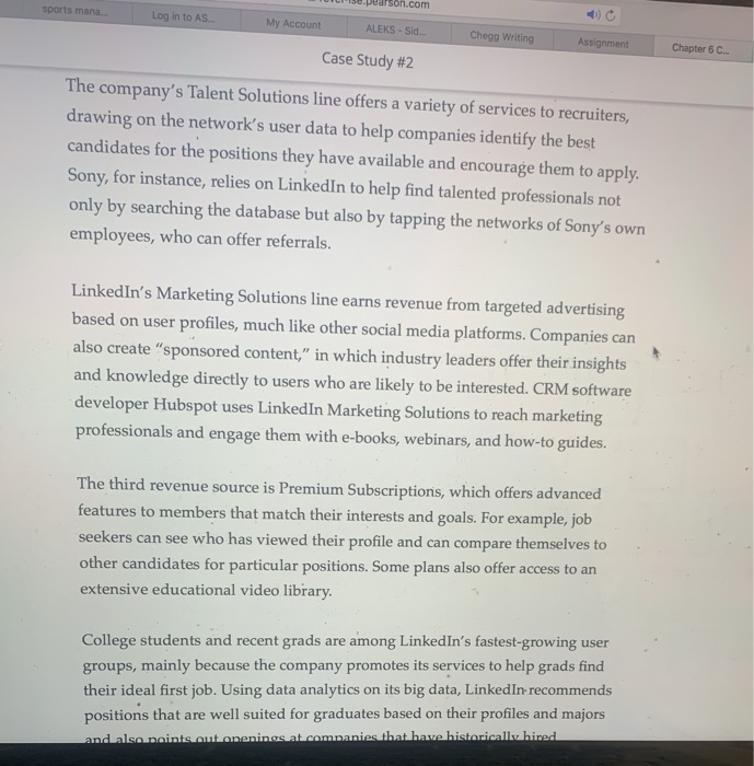 Case Study #2 Linkedin: The Social Network and