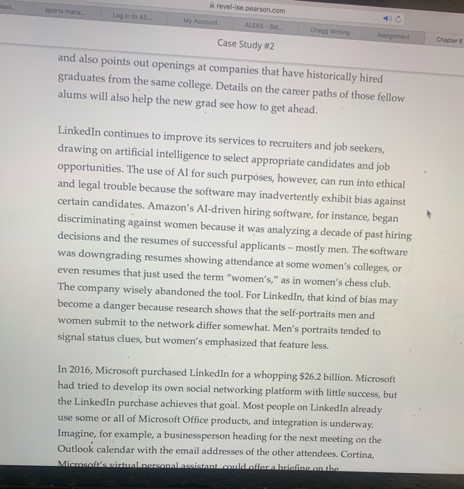 Case Study #2 Linkedin: The Social Network and