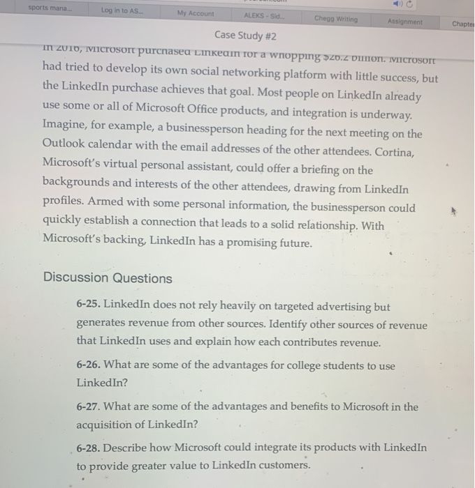 Case Study #2 Linkedin: The Social Network and