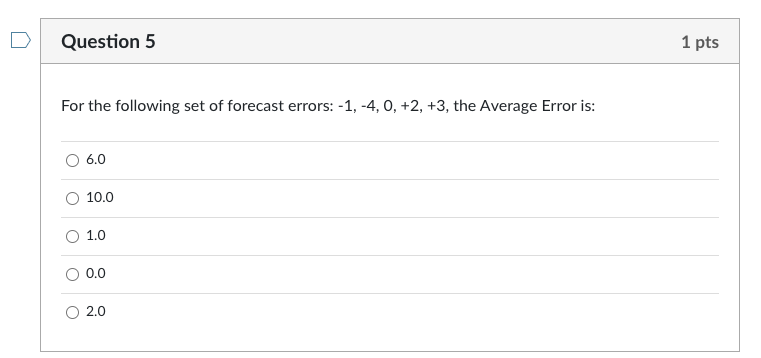 Question 1 1 pts Using the sample Excel output