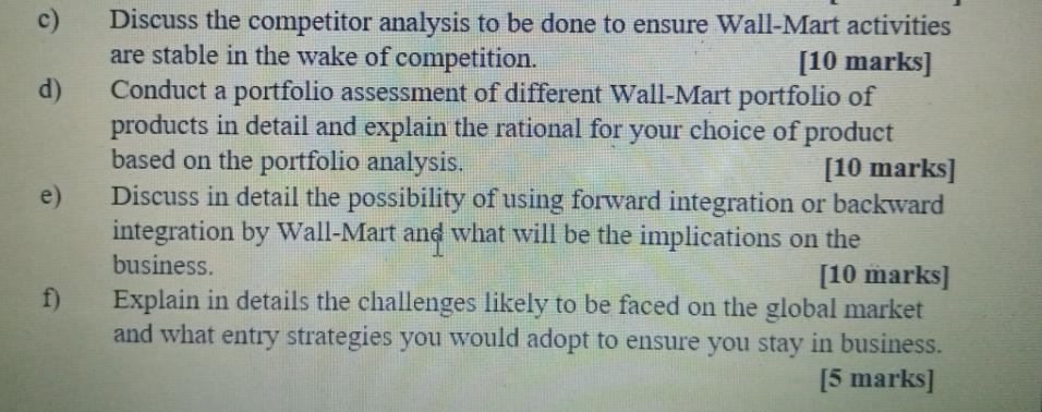 Project title: The Walmart Case: Project