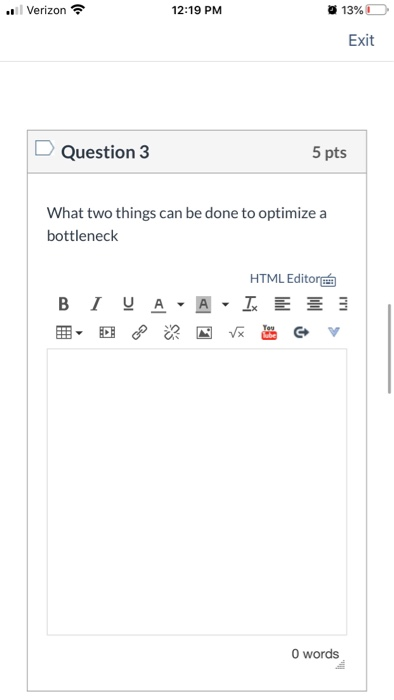 What two things can be done to optimize a