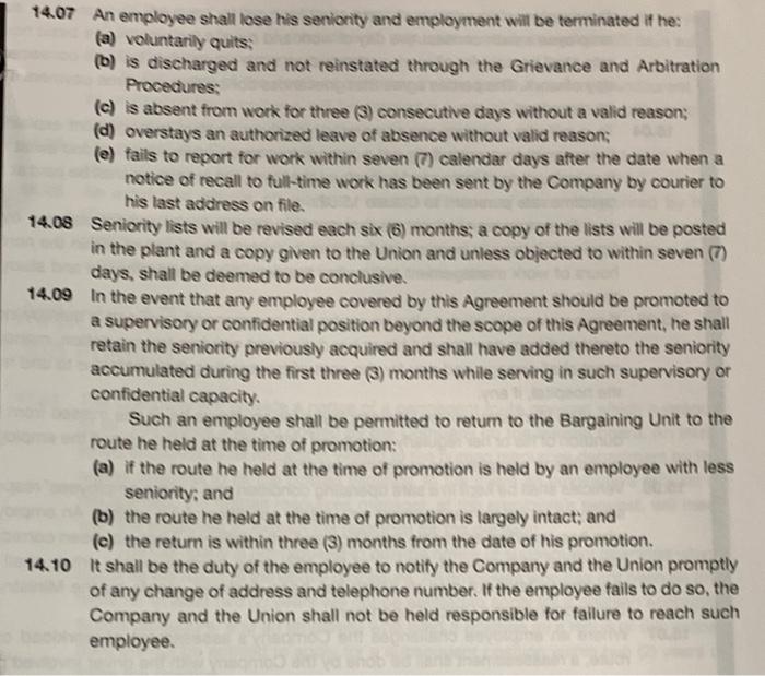 Information: Question: Appendix C Contract