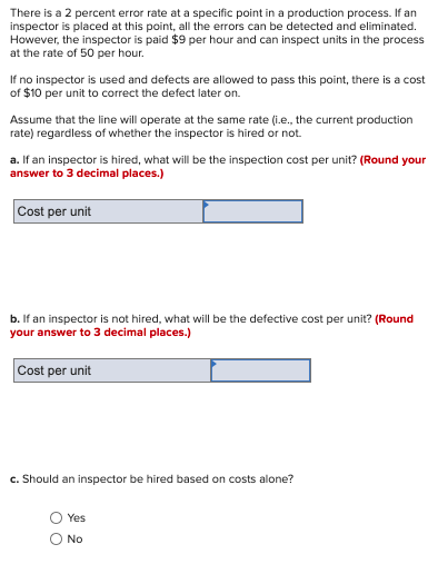 There is a 2 percent error rate at a specific