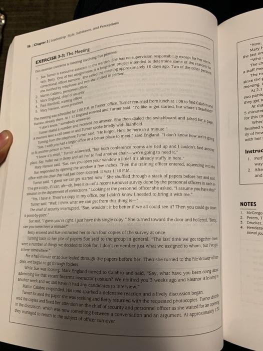 1. Perform a detailed critique of "the meeting"