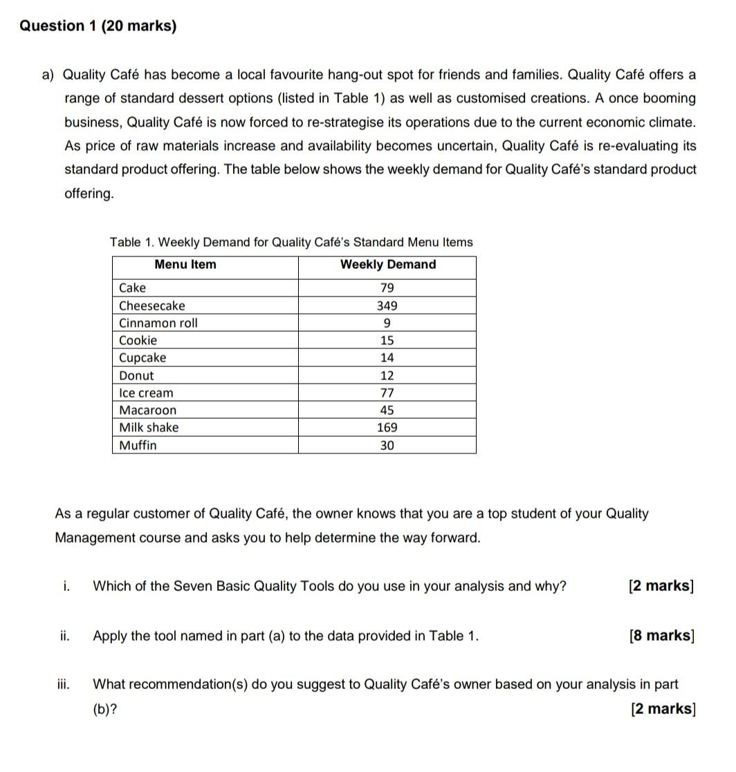 Using Quality Management please answer the above