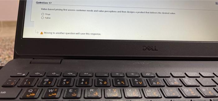Question 17 Value based pricing flest assess