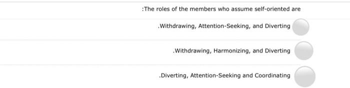 fast fast The roles of the members who assume