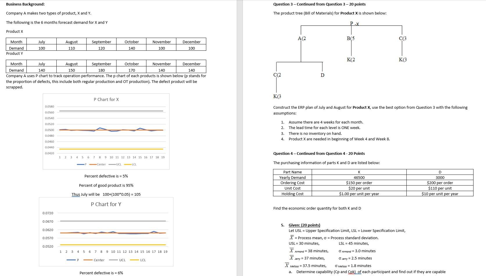 Business Background: Question 3 - Continued from